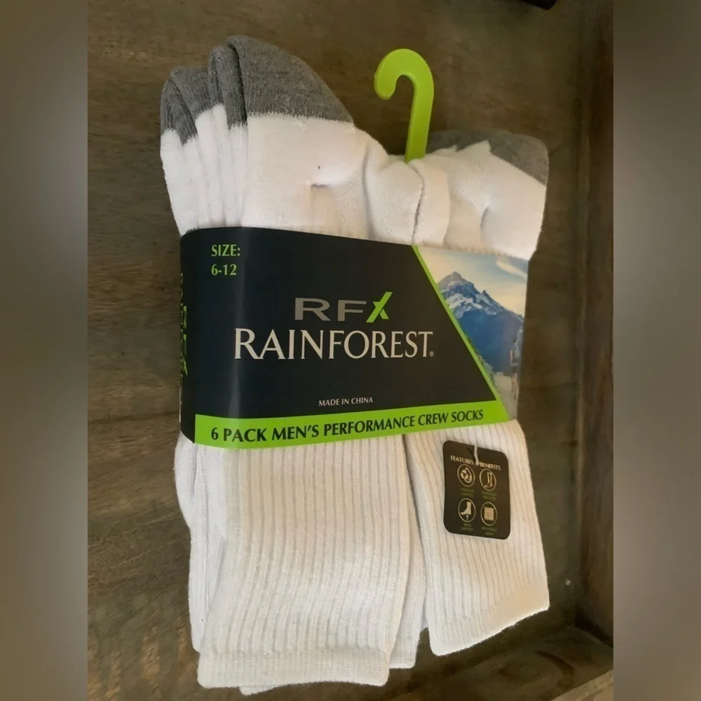 RFX Rainforest Men’s Crew Socks